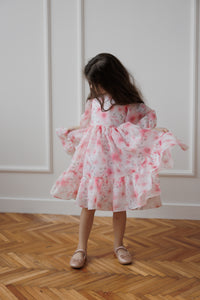 Giardine - fluffy flower dress - pink