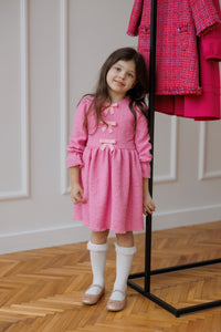 Giardine pink tweed dress