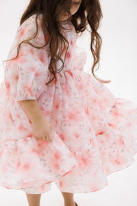 Giardine - fluffy flower dress - pink