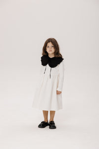 Giardine velvet dress - white